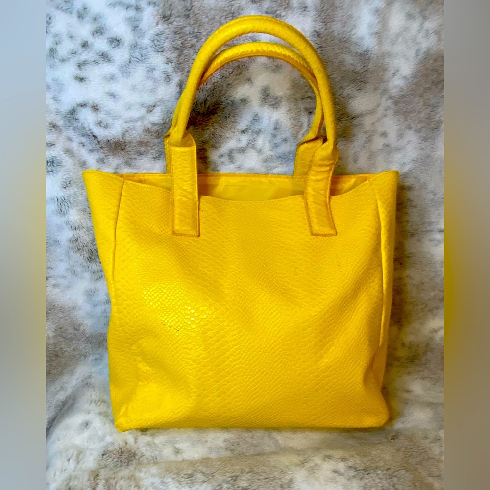 Golden Yellow Neiman Marcus Tote Bag - Picture 3 of 12
